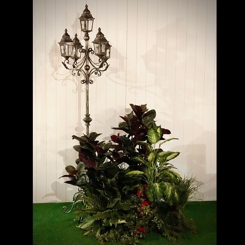 Floor Plant Grouping Idea - Artificial Trees & Floor Plants - Street Light for rent